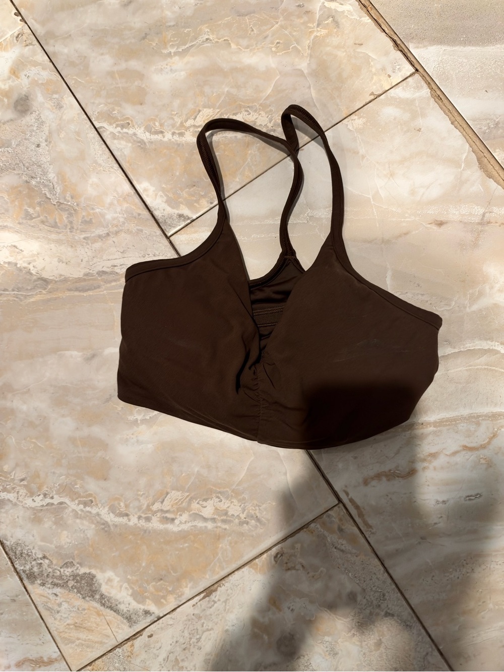 lululemon athletica Brown Double-Strap Sports Bra